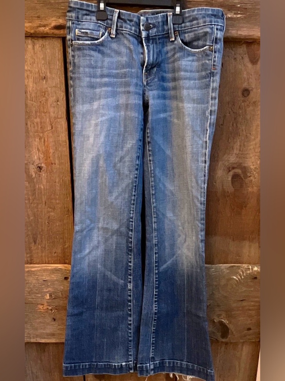 Citizens of Humanity Kate #066 Low Rise Bootcut Stretch Distressed Blue size 28